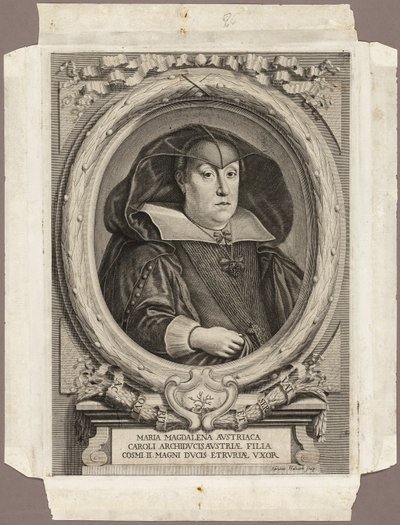 Maria Magdalena van Oostenrijk door Adriaen Haelwegh