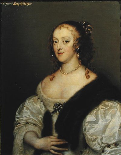 Margaret (1635-1710) vrouw van de 2e Lord Colepeper door Adriaen Hanneman