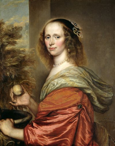 Portret van een vrouw door Adriaen Hanneman