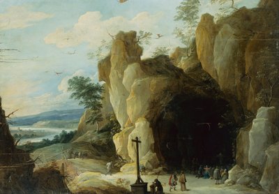 De rust op de vlucht naar Egypte door Adriaen Isenbrandt or Isenbrant
