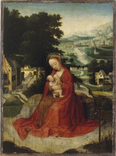 De rust tijdens de vlucht naar Egypte, c.1520-30 door Adriaen Isenbrandt or Isenbrant