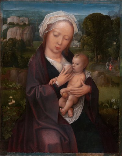 Maagd en kind door Adriaen Isenbrandt or Isenbrant