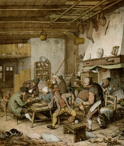 Nederlandse boerentaverne door Adriaen Jansz. van Ostade