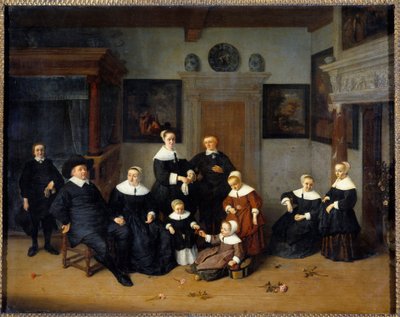 Familieportret door Adriaen Jansz. van Ostade