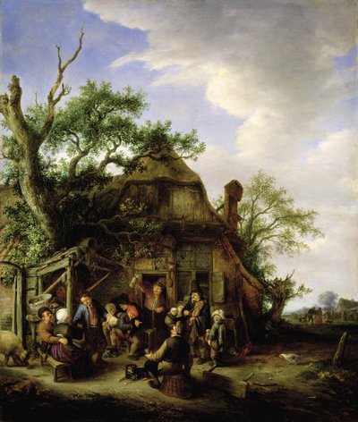Blije boeren door Adriaen Jansz. van Ostade