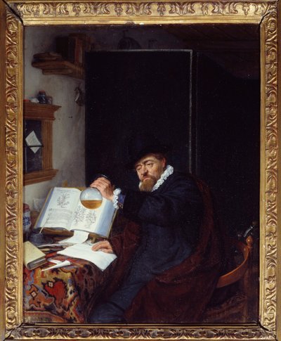 Geneeskunde: de analyse van urine door Adriaen Jansz. van Ostade