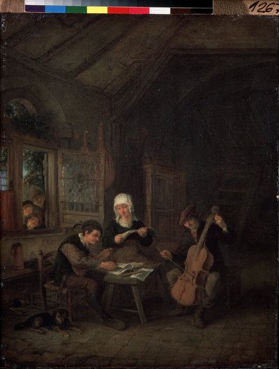 Dorpsmuzikanten door Adriaen Jansz. van Ostade