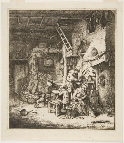 Boerenfamilie door Adriaen Jansz. van Ostade