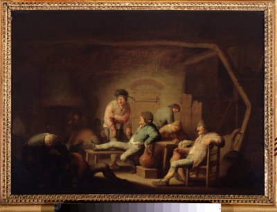 Herbergscène door Adriaen Jansz. van Ostade