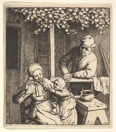 De pop door Adriaen Jansz. van Ostade