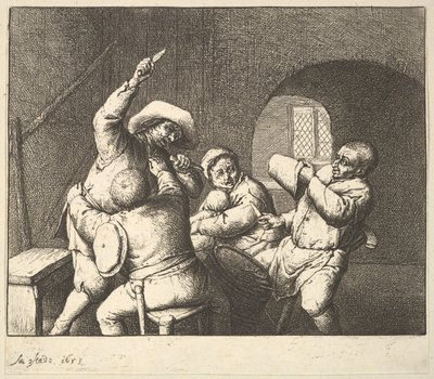 De messteek door Adriaen Jansz. van Ostade