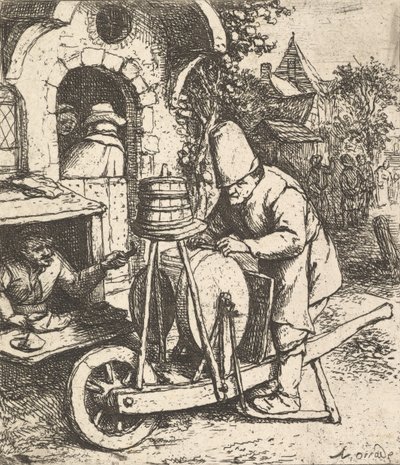 De Slijper door Adriaen Jansz. van Ostade