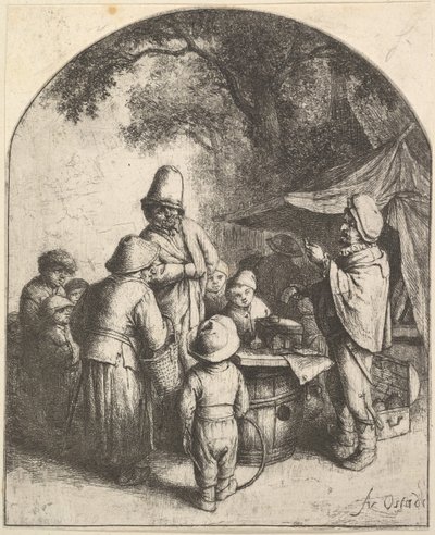 De kwakzalver door Adriaen Jansz. van Ostade
