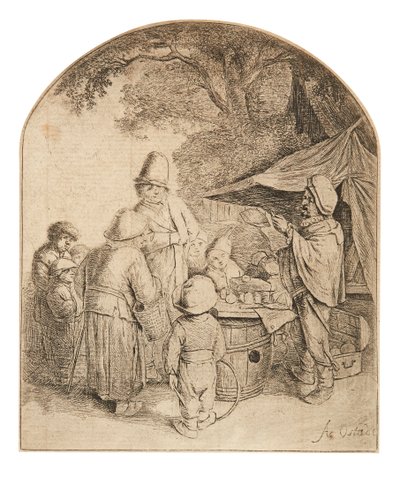 De kwakzalver door Adriaen Jansz. van Ostade
