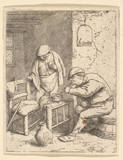 De roker en de drinker, 1682 door Adriaen Jansz. van Ostade