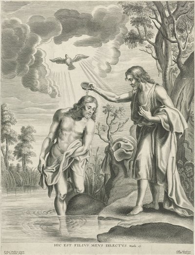 Doop van Christus door Adriaen Lommelin