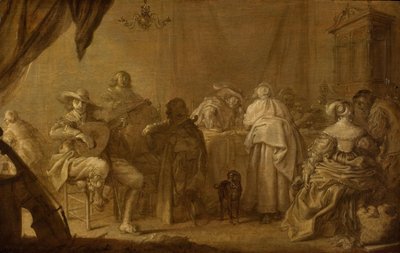 Een muzikaal gezelschap door Adriaen Pietersz van de Venne