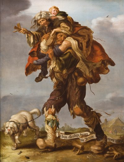 Allegorie van Armoede, 1630s door Adriaen Pietersz van de Venne