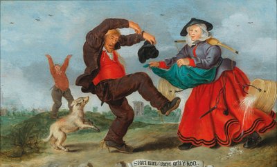 Illustratie van een Nederlands Spreekwoord, 1627 door Adriaen Pietersz. van de Venne