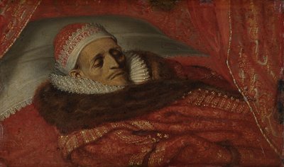 Stadhouder Prins Maurits opgebaard (1625) door Adriaen Pietersz van de Venne