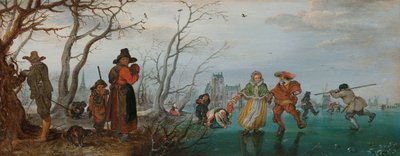 Winter (Vermaak op het IJs) door Adriaen Pietersz van de Venne
