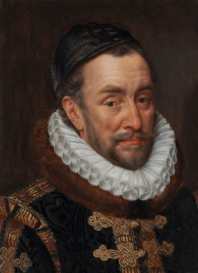 Portret van Willem I, Prins van Oranje (1533-84), Bijgenaamd Willem de Zwijger door Adriaen Thomasz. Key
