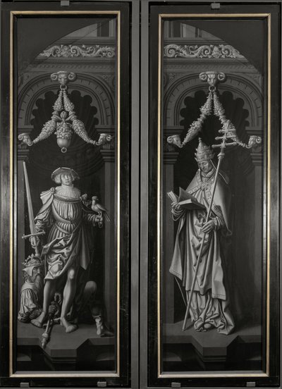 Drieluik van Sint Pancratius, gesloten panelen door Adriaen Ysenbrandt