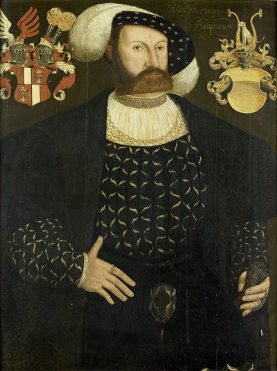 Vermoedelijk postuum portret van Rudolph van Buynou (gest. 1542), hoogbaljuw van Stavoren en 