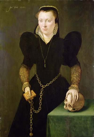 Katheryn van Berain (1535-91) 1568 door Adriaen van Cronenburgh