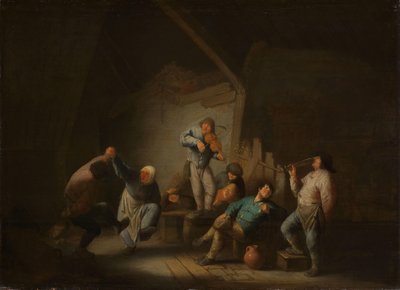 Dansend paar door Adriaen van Ostade