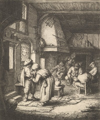Boer die zijn Rekening Betaalt, 1610-85 door Adriaen van Ostade