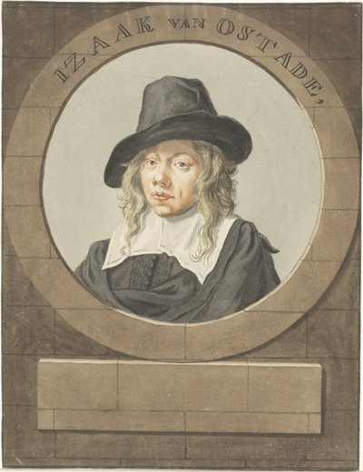 Portret van Isaak van Ostade door Adriaen van Ostade