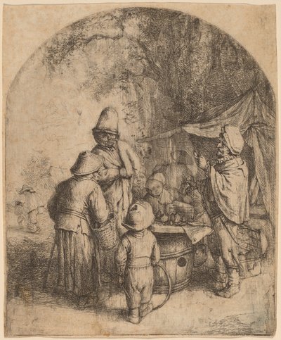 Kwaksalver door Adriaen van Ostade