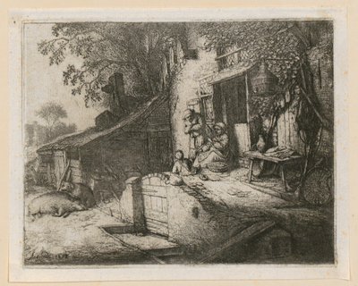 Spinster door Adriaen van Ostade