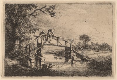 De visser door Adriaen van Ostade