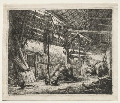 De Schuur door Adriaen van Ostade