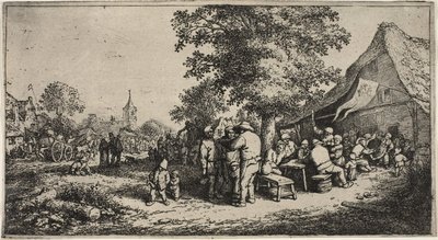 De kermis door Adriaen van Ostade
