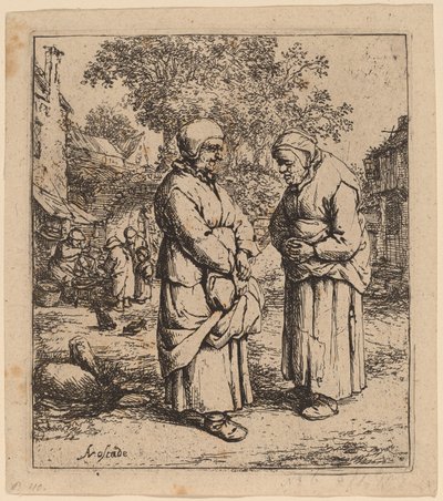 Twee roddelaars door Adriaen van Ostade