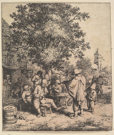 Violist en Kleine Orgelspeler, 1610-85 door Adriaen van Ostade
