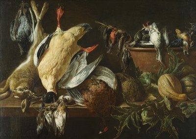 Spellen en groenten door Adriaen van Utrecht