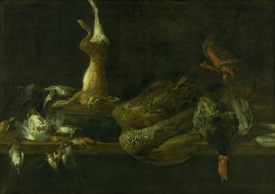 Stilleven met wild op een tafel door Adriaen van Utrecht