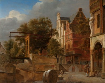 De Ophaalbrug door Adriaen van de & Heyden Jan van der (1637 1712) Velde