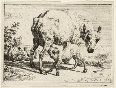 Het Lam door Adriaen van de Velde