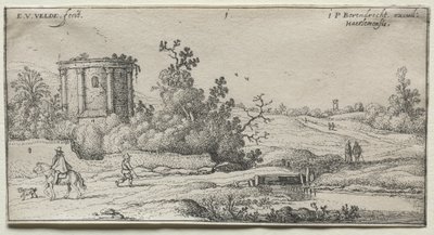 De Weg bij de Kleine Ronde Tempel door Adriaen van de Velde