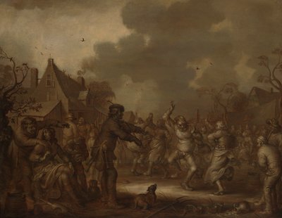 Boeren Dansen door Adriaen van de Venne