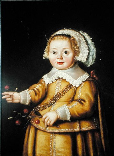 Portret van Anne Gibson als Kind door Adriaen van der Linde