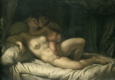 Amor Kust Venus door Adriaen van der Werff (manner of)