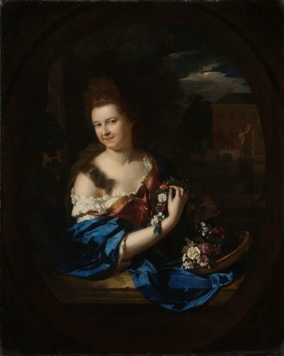 Portret van Margaretha Rendorp, vrouw van Jan van de Poll door Adriaen van der Werff