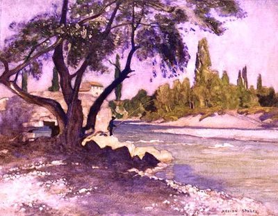 De Durance bij Sisteron, Frankrijk door Adrian Scott Stokes