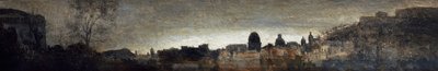 Uitzicht op Napels, ca. 1865 door Adriano Cecioni